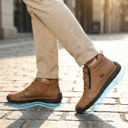 🔥 Sconto del 50% - Non lasciartelo sfuggire! Scarpe selezionate in pelle di vitello - scarpe ortopediche👞resistenti, antiscivolo e impermeabili ✅supporto dell'arco plantare, sollievo dal dolore, unisex