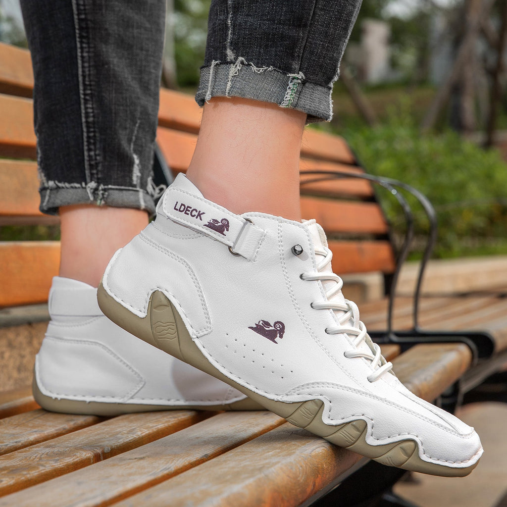 Scarpe ortopediche unisex DEVENP | Scarpe in pelle impermeabili e antiscivolo | Design ergonomico per alleviare il dolore alla schiena, alle articolazioni e ai piedi | Sconto del 50% per un periodo limitato, fino a esaurimento scorte