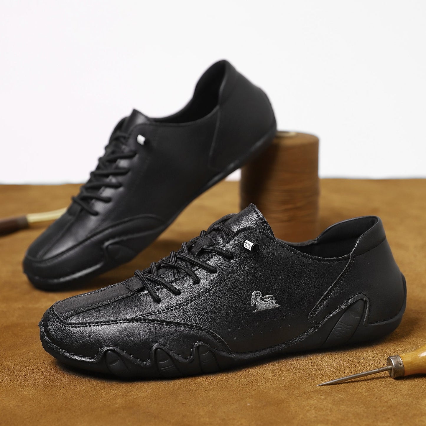 DEVENP® - Scarpe ortopediche ergonomiche in pelle, impermeabili, alleviano il dolore ai piedi - unisex