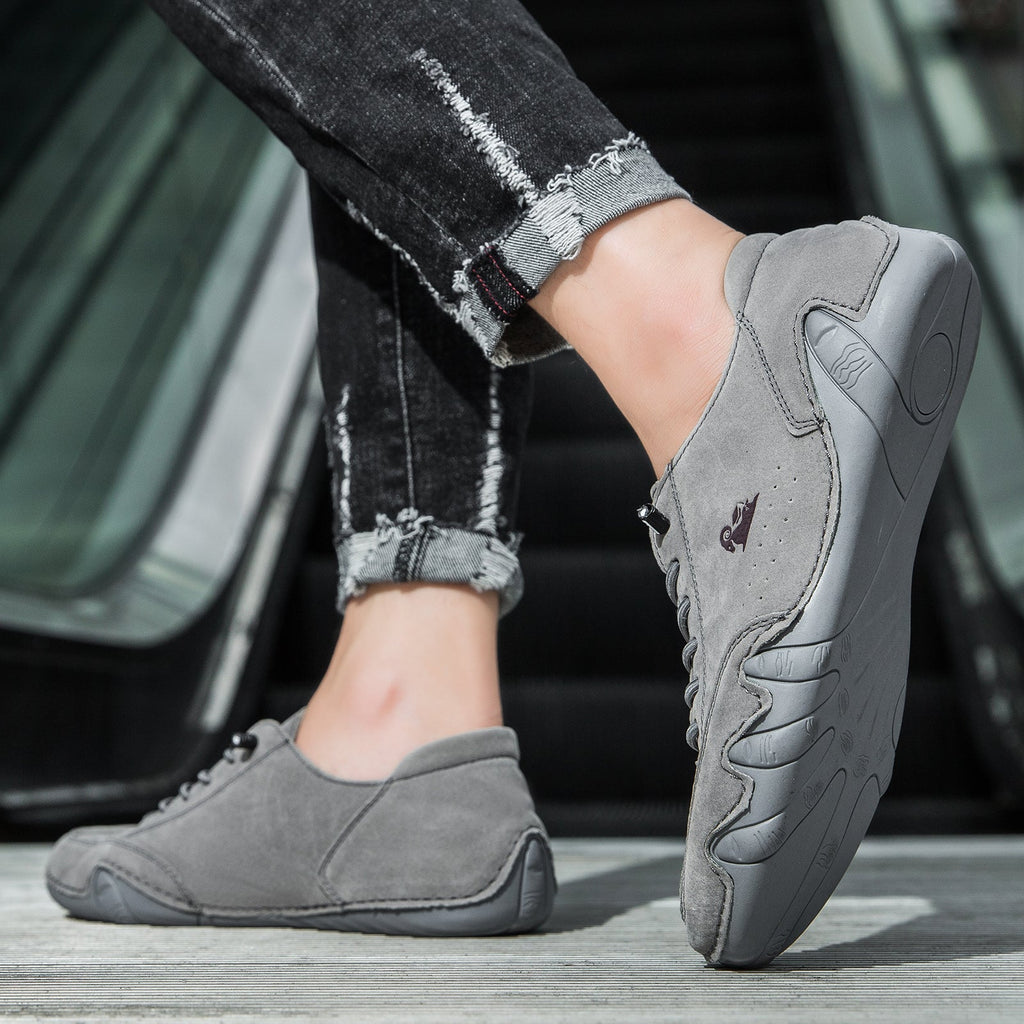 DEVENP® - Scarpe ortopediche ergonomiche in pelle, impermeabili, alleviano il dolore ai piedi - unisex