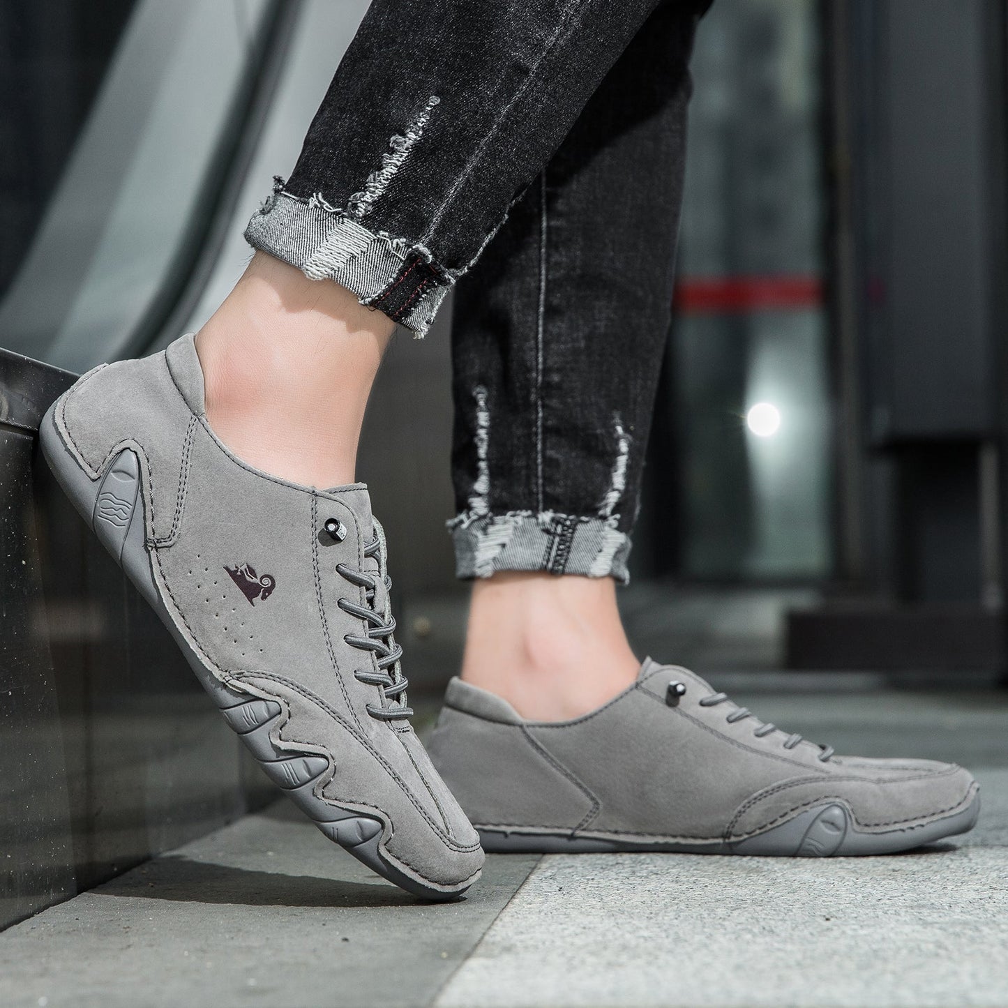 DEVENP® - Scarpe ortopediche ergonomiche in pelle, impermeabili, alleviano il dolore ai piedi - unisex