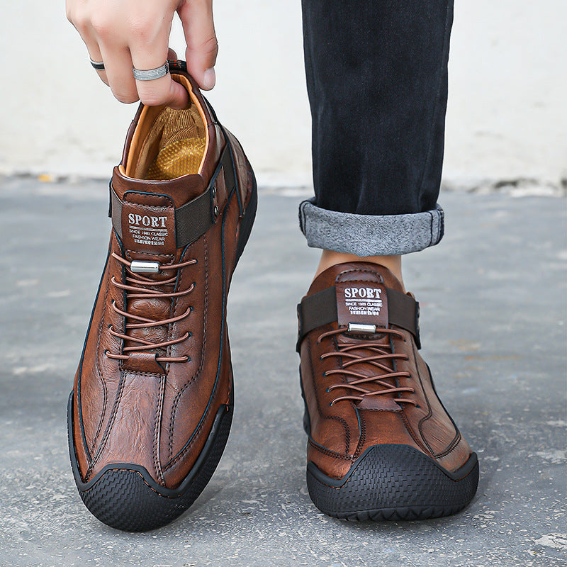(🔥Sconto del 50% oggi - Non lasciartelo sfuggire!) - 🐂Scarpe comode ed eleganti in pelle di vitello 👞(antiscivolo, supporto plantare per alleviare il dolore)