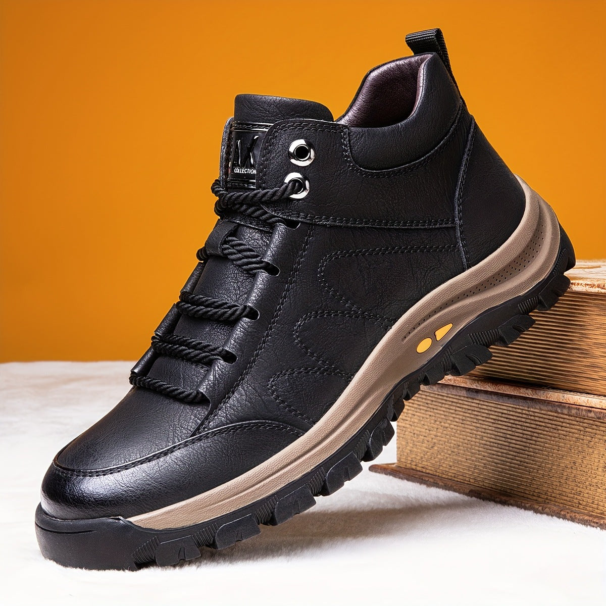 (🔥Sconto del 50% oggi - non lasciartelo sfuggire) - Scarpe alte in morbida e comoda pelle di vitello italiana (disponibile anche in peluche🔥)