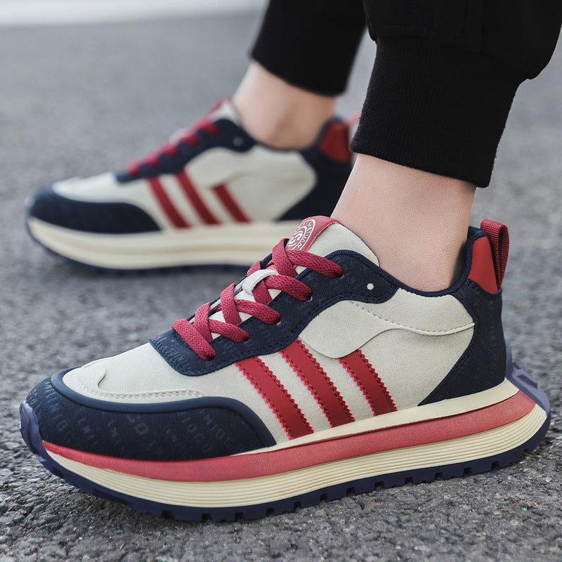 🔴Adatto per le passeggiate e gli spostamenti quotidiani👨‍🍼 per uomini over 45 che non vogliono rinunciare allo stile: scarpe da uomo in pelle scamosciata antiscivolo, impermeabili e comode