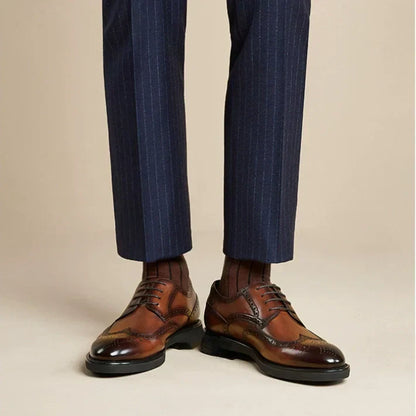 Scarpe ortopediche da uomo DEVENP | Scarpe in vera pelle comode e di alta qualità | Design ergonomico per alleviare il disagio alla schiena, alle articolazioni e ai piedi | Sconto del 50% per un periodo limitato, fino a esaurimento scorte