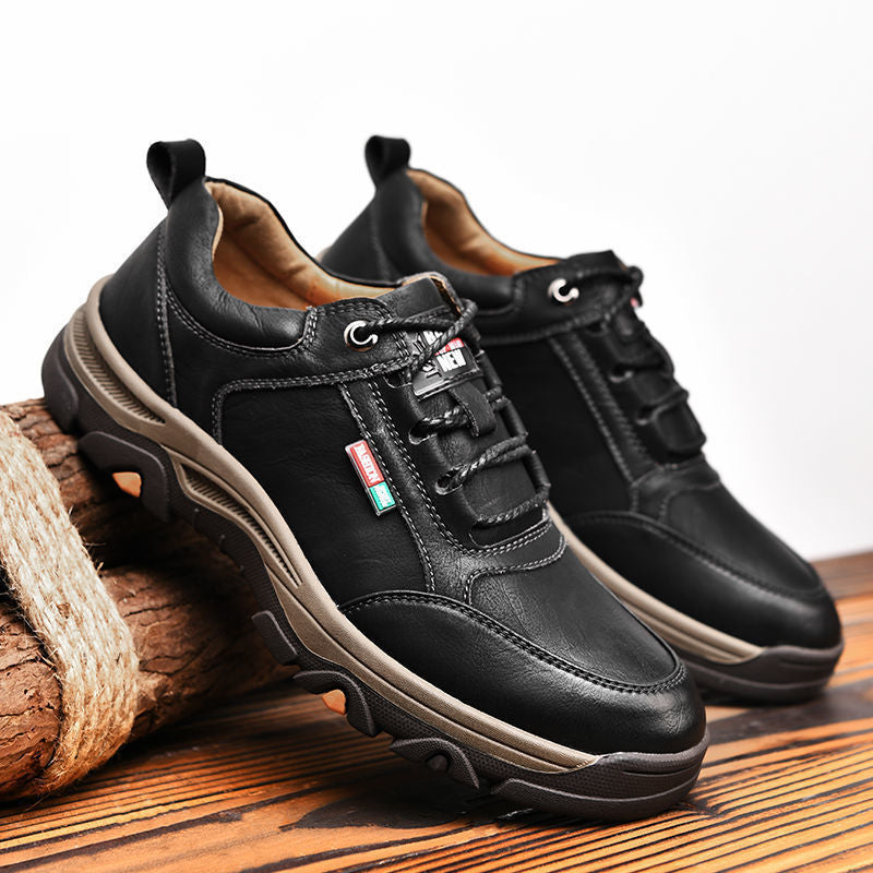 [🔥Sconto 50%] Scarpe Uomo da Passeggio in Pelle Morbida - Impermeabili, Antiscivolo e con Supporto Plantare Ergonomico