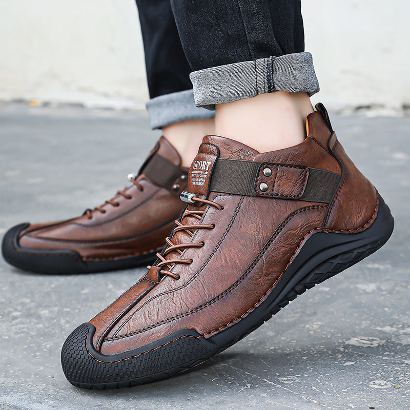(🔥Sconto del 50% oggi - Non lasciartelo sfuggire!) - 🐂Scarpe comode ed eleganti in pelle di vitello 👞(antiscivolo, supporto plantare per alleviare il dolore)