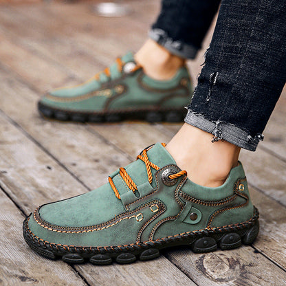 Scarpe ortopediche da uomo DEVENP | Scarpe comode in pelle di vitello cucite a mano | Design ergonomico per alleviare il dolore alla schiena, alle articolazioni e ai piedi | Sconto del 50% per un periodo limitato, fino a esaurimento scorte