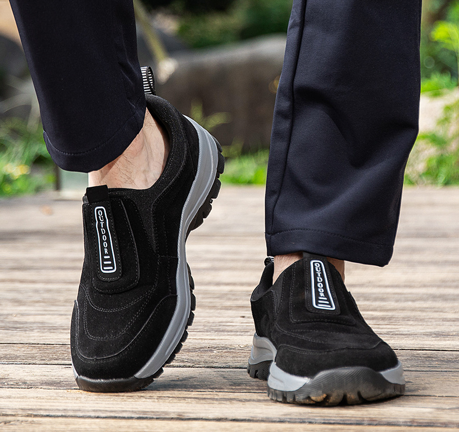 🔥 Sconto del 50% - Non perdertelo! 🦶 Scarpe Outdoor luymen da Uomo | Supporto Avanzato dell'Arco Plantare, Camoscio Antiscivolo e Comfort Totale