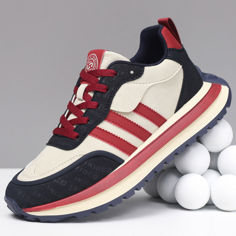 🔴Adatto per le passeggiate e gli spostamenti quotidiani👨‍🍼 per uomini over 45 che non vogliono rinunciare allo stile: scarpe da uomo in pelle scamosciata antiscivolo, impermeabili e comode