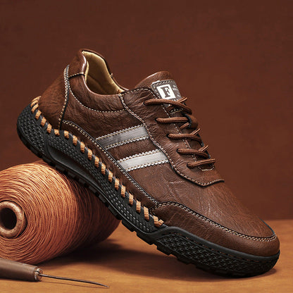 Scarpe ortopediche DEVENP | Scarpe in vera pelle di alta qualità, impermeabili e antiscivolo | Design ergonomico per alleviare il disagio alla schiena, alle articolazioni e ai piedi | Sconto del 50% a tempo limitato, fino a esaurimento scorte