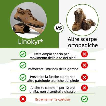Scarpe ortopediche unisex DEVENP | Scarpe in pelle impermeabili e antiscivolo | Design ergonomico per alleviare il dolore alla schiena, alle articolazioni e ai piedi | Sconto del 50% per un periodo limitato, fino a esaurimento scorte