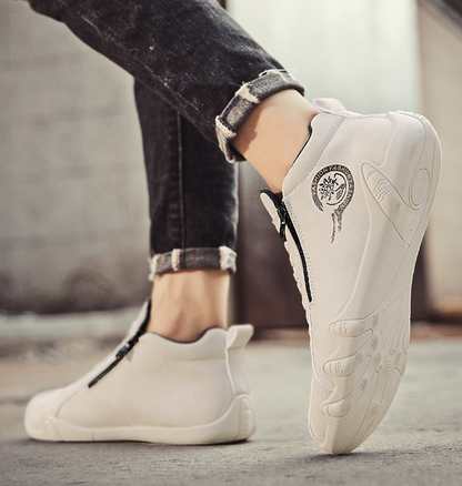 ⚡ -50% a Tempo Limitato! | Scarpe Ortopediche da Uomo in Vera Pelle Bovina Australiana: Cucite a Mano, Impermeabili e Antiscivolo con Supporto Plantare