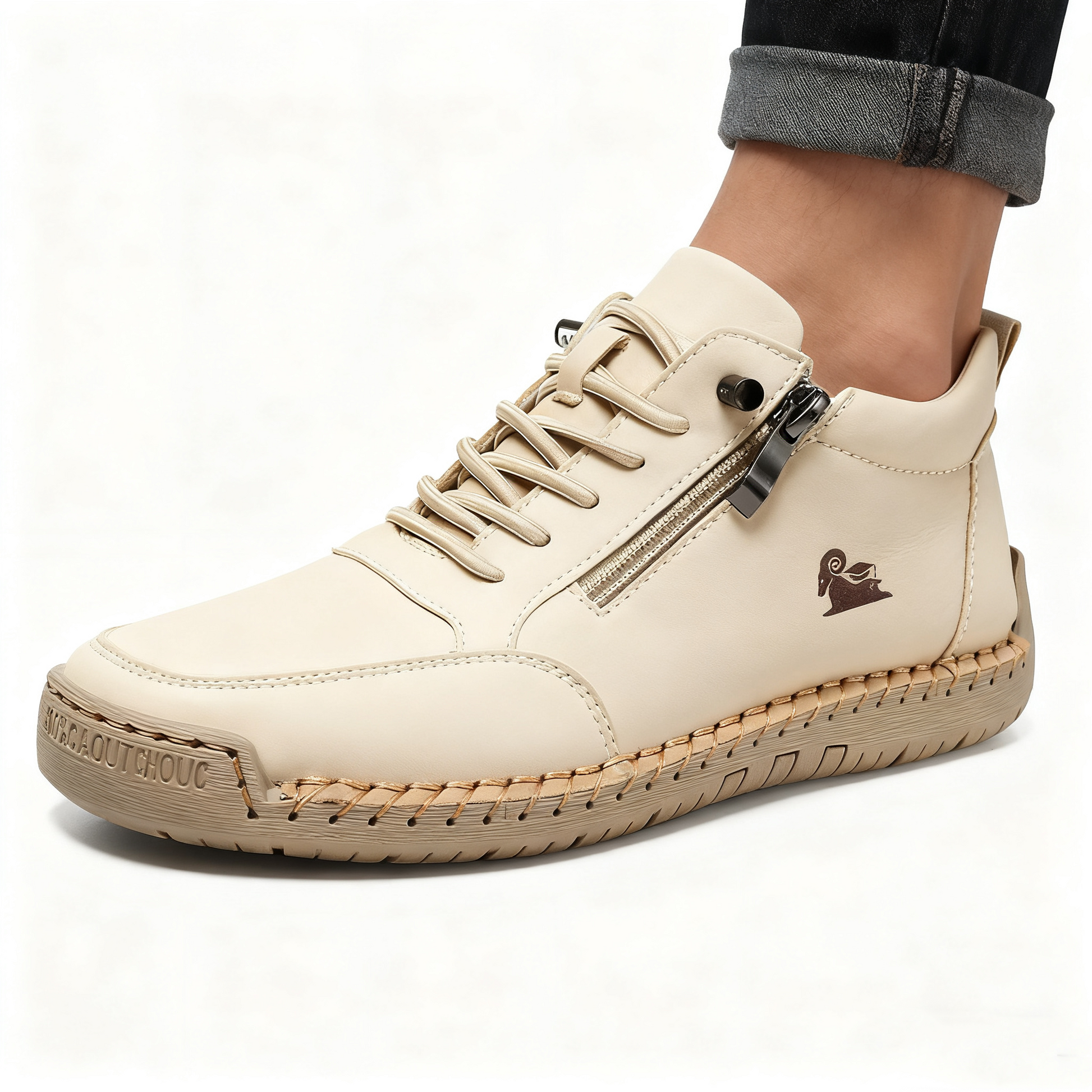 (🔥 Sconto del 50% - Non lasciartelo sfuggire!) Scarpe selezionate in pelle di vitello - scarpe ortopediche - 👞 - resistenti, antiscivolo e impermeabili (supporto dell'arco plantare, sollievo dal dolore, unisex)