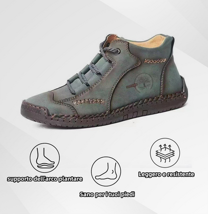 Scarpe ortopediche unisex DEVENP | Scarpe in pelle di vitello di prima qualità cucite a mano | Design ergonomico per alleviare il dolore alla schiena, alle articolazioni e ai piedi | Sconto del 50% per un periodo limitato, fino a esaurimento scorte