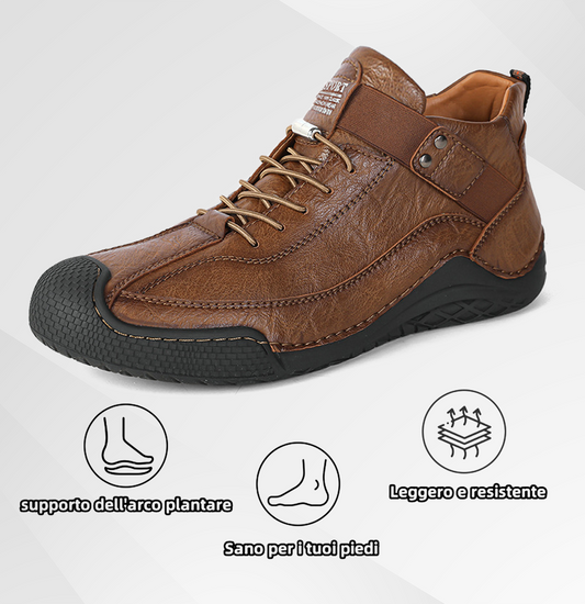 (🔥Sconto del 50% oggi - Non lasciartelo sfuggire!) - 🐂Scarpe comode ed eleganti in pelle di vitello 👞(antiscivolo, supporto plantare per alleviare il dolore)