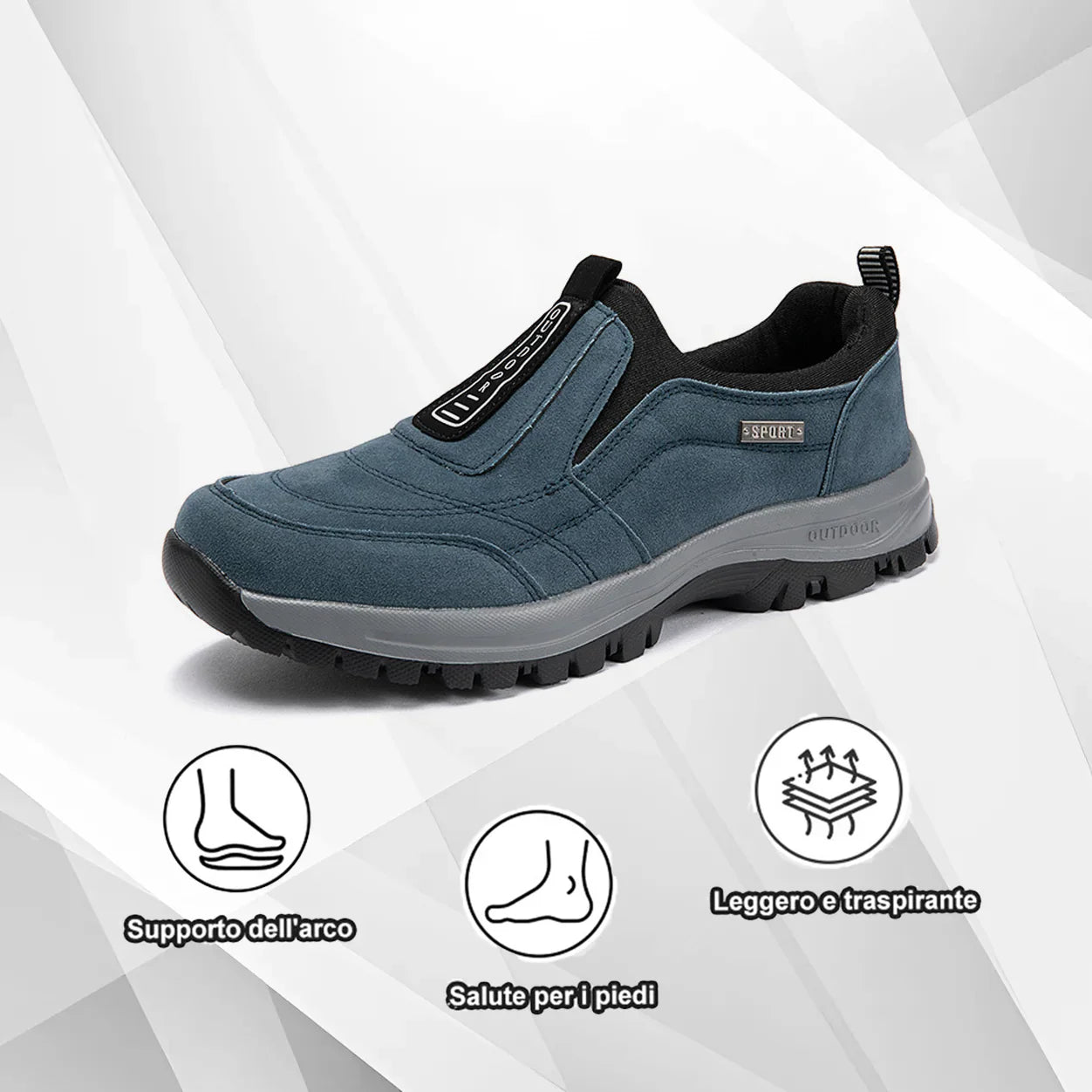 Scarpe ortopediche unisex DEVENP | Scarpe casual leggere, comode e traspiranti | Progettate ergonomicamente per alleviare il dolore alla schiena, alle articolazioni e ai piedi | Sconto del 50% per un periodo limitato, fino a esaurimento scorte