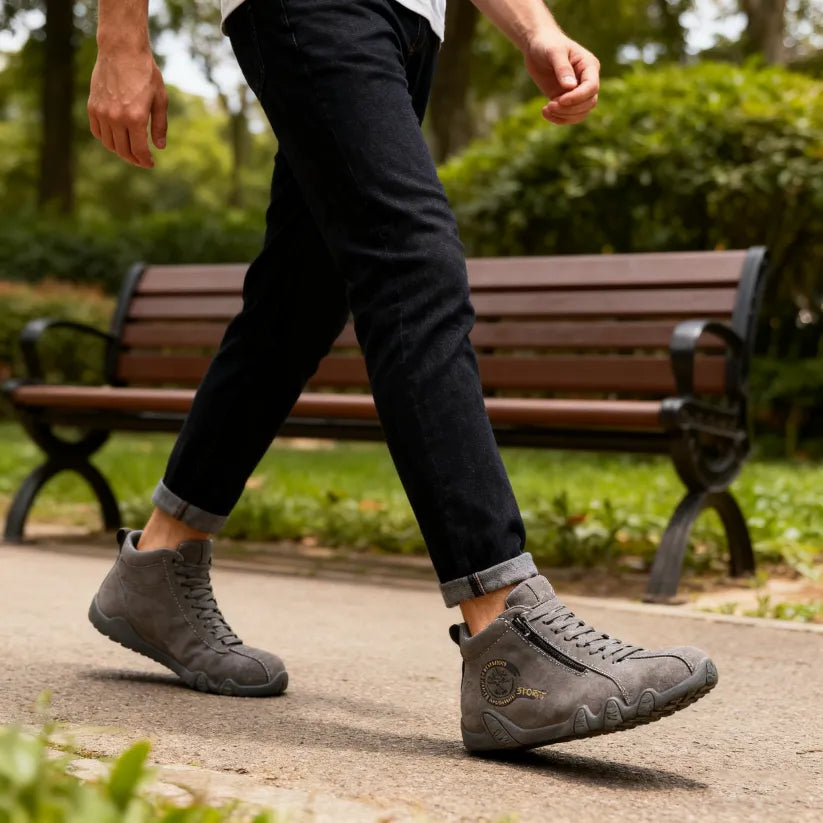 ⏰Sconto del 30% oggi, non lasciartelo sfuggire! 🔥 Scarpe ortopediche da uomo, realizzate a mano in vera pelle 🐂 Impermeabili e antiscivolo ✅ Supporto dell'arco plantare per un comfort che dura tutto il giorno