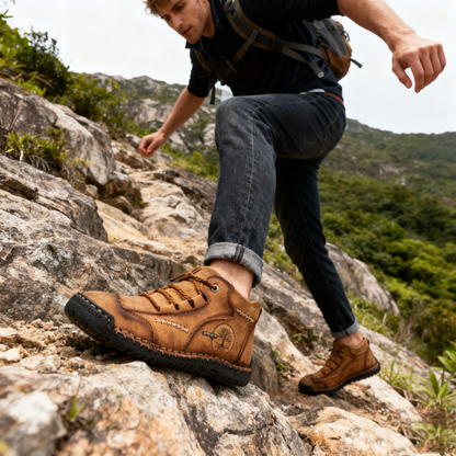 Scarpe ortopediche unisex DEVENP | Scarpe in pelle di vitello di prima qualità cucite a mano | Design ergonomico per alleviare il dolore alla schiena, alle articolazioni e ai piedi | Sconto del 50% per un periodo limitato, fino a esaurimento scorte