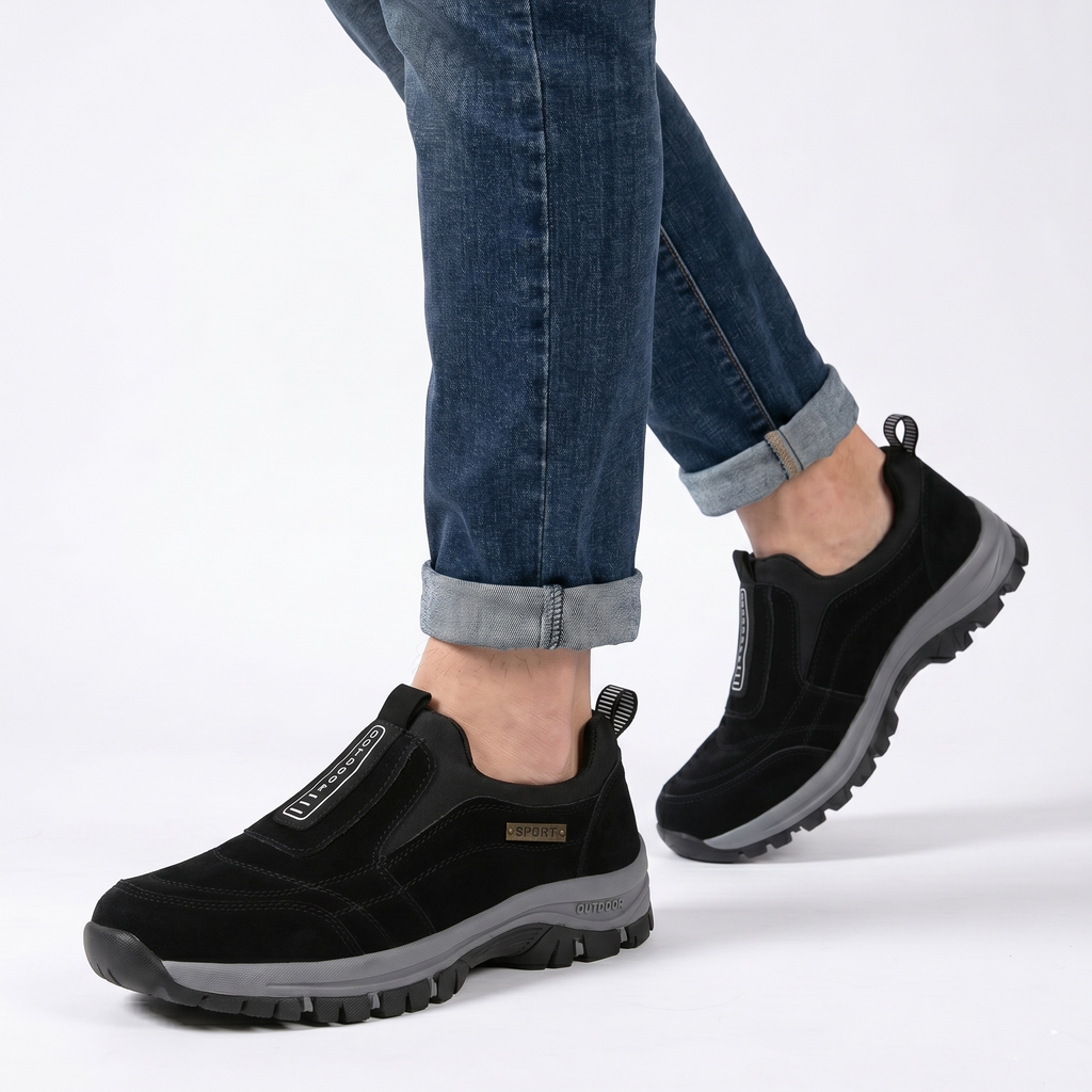 🔥 Sconto del 50% - Non perdertelo! 🦶 Scarpe Outdoor luymen da Uomo | Supporto Avanzato dell'Arco Plantare, Camoscio Antiscivolo e Comfort Totale