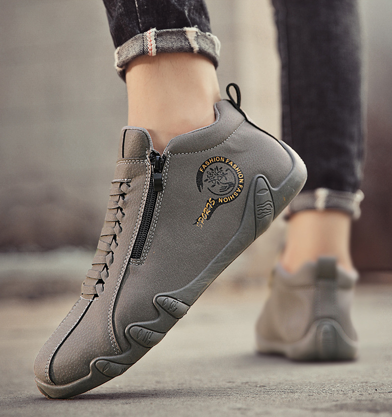 ⚡ -50% a Tempo Limitato! | Scarpe Ortopediche da Uomo in Vera Pelle Bovina Australiana: Cucite a Mano, Impermeabili e Antiscivolo con Supporto Plantare