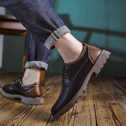 (🔥Sconto del 50% oggi - non lasciartelo sfuggire) - Scarpe selezionate in pelle di vitello di alta qualità - impermeabili e antiscivolo (lavoro, tempo libero e intrattenimento - supporto dell'arco plantare)