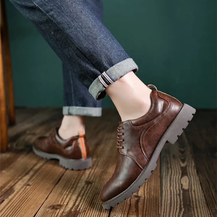 (🔥Sconto del 50% oggi - non lasciartelo sfuggire) - Scarpe selezionate in pelle di vitello di alta qualità - impermeabili e antiscivolo (lavoro, tempo libero e intrattenimento - supporto dell'arco plantare)