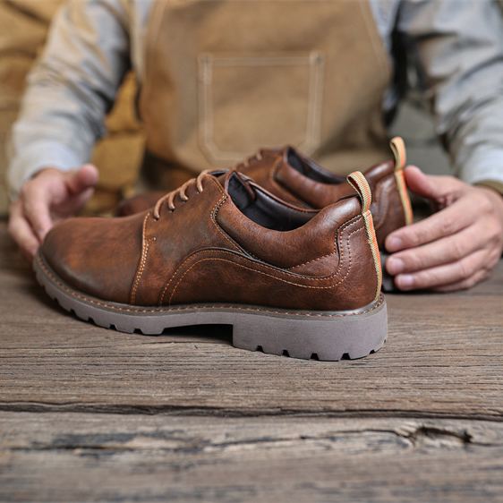 (🔥Sconto del 50% oggi - non lasciartelo sfuggire) - Scarpe selezionate in pelle di vitello di alta qualità - impermeabili e antiscivolo (lavoro, tempo libero e intrattenimento - supporto dell'arco plantare)
