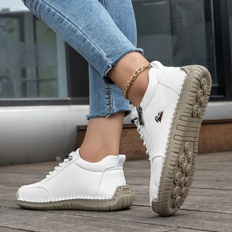 (🔥 Sconto del 50% - Non lasciartelo sfuggire!) Scarpe selezionate in pelle di vitello - scarpe ortopediche - 👞 - resistenti, antiscivolo e impermeabili (supporto dell'arco plantare, sollievo dal dolore, unisex)