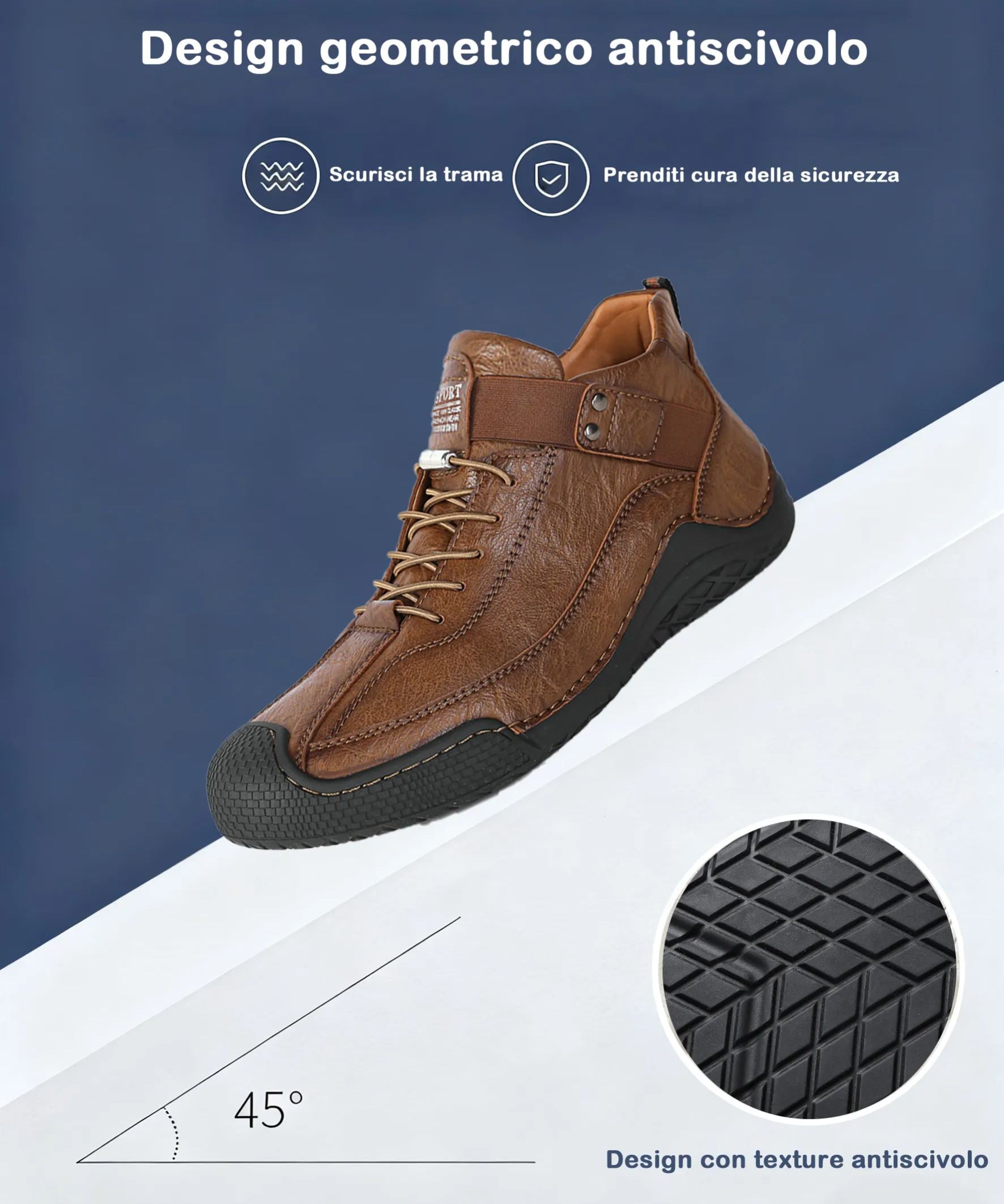 (🔥Sconto del 50% oggi - Non lasciartelo sfuggire!) - 🐂Scarpe comode ed eleganti in pelle di vitello 👞(antiscivolo, supporto plantare per alleviare il dolore)