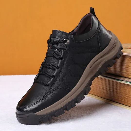 [🔥Sconto 50%] Scarpe Uomo da Passeggio in Pelle Morbida - Impermeabili, Antiscivolo e con Supporto Plantare Ergonomico