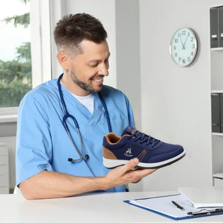 Scarpe ortopediche unisex DEVENP | Scarpe casual cucite a mano, comode e traspiranti | Progettate ergonomicamente per alleviare il dolore alla schiena, alle articolazioni e ai piedi | Sconto del 50% per un periodo limitato, fino a esaurimento scorte
