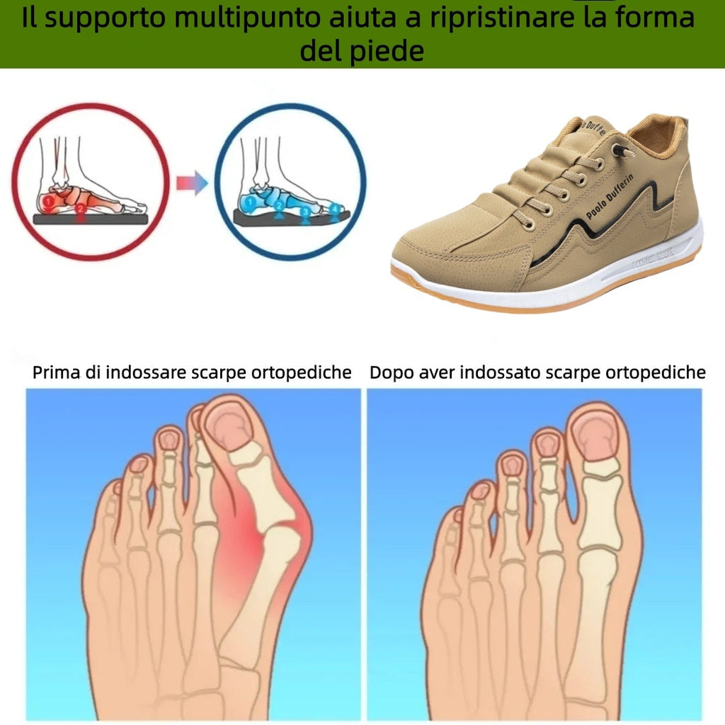 Scarpe ortopediche unisex DEVENP | Scarpe casual leggere e comode | Progettate ergonomicamente per alleviare il dolore alla schiena, alle articolazioni e ai piedi | Sconto del 50% per un periodo limitato, fino a esaurimento scorte