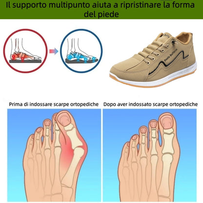 Scarpe ortopediche unisex DEVENP | Scarpe casual leggere e comode | Progettate ergonomicamente per alleviare il dolore alla schiena, alle articolazioni e ai piedi | Sconto del 50% per un periodo limitato, fino a esaurimento scorte