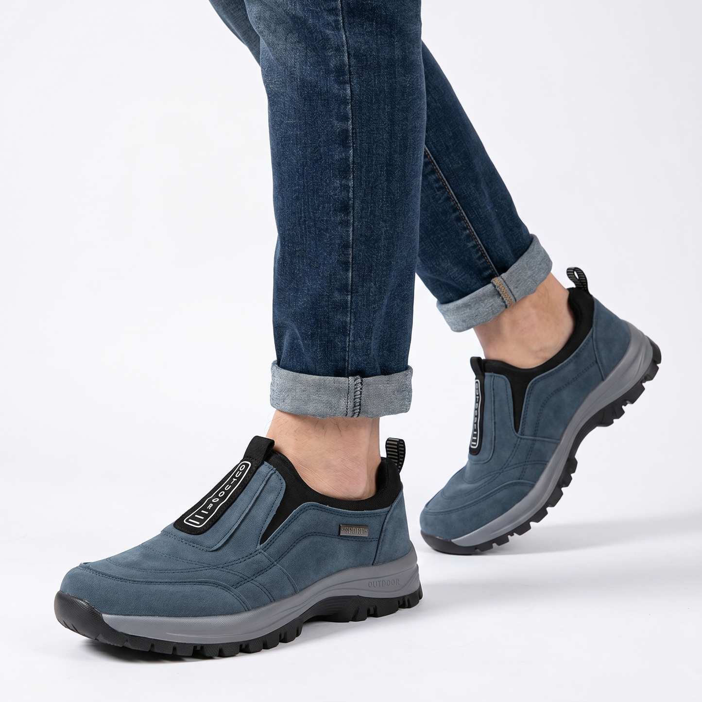 🔥 Sconto del 50% - Non perdertelo! 🦶 Scarpe Outdoor luymen da Uomo | Supporto Avanzato dell'Arco Plantare, Camoscio Antiscivolo e Comfort Totale