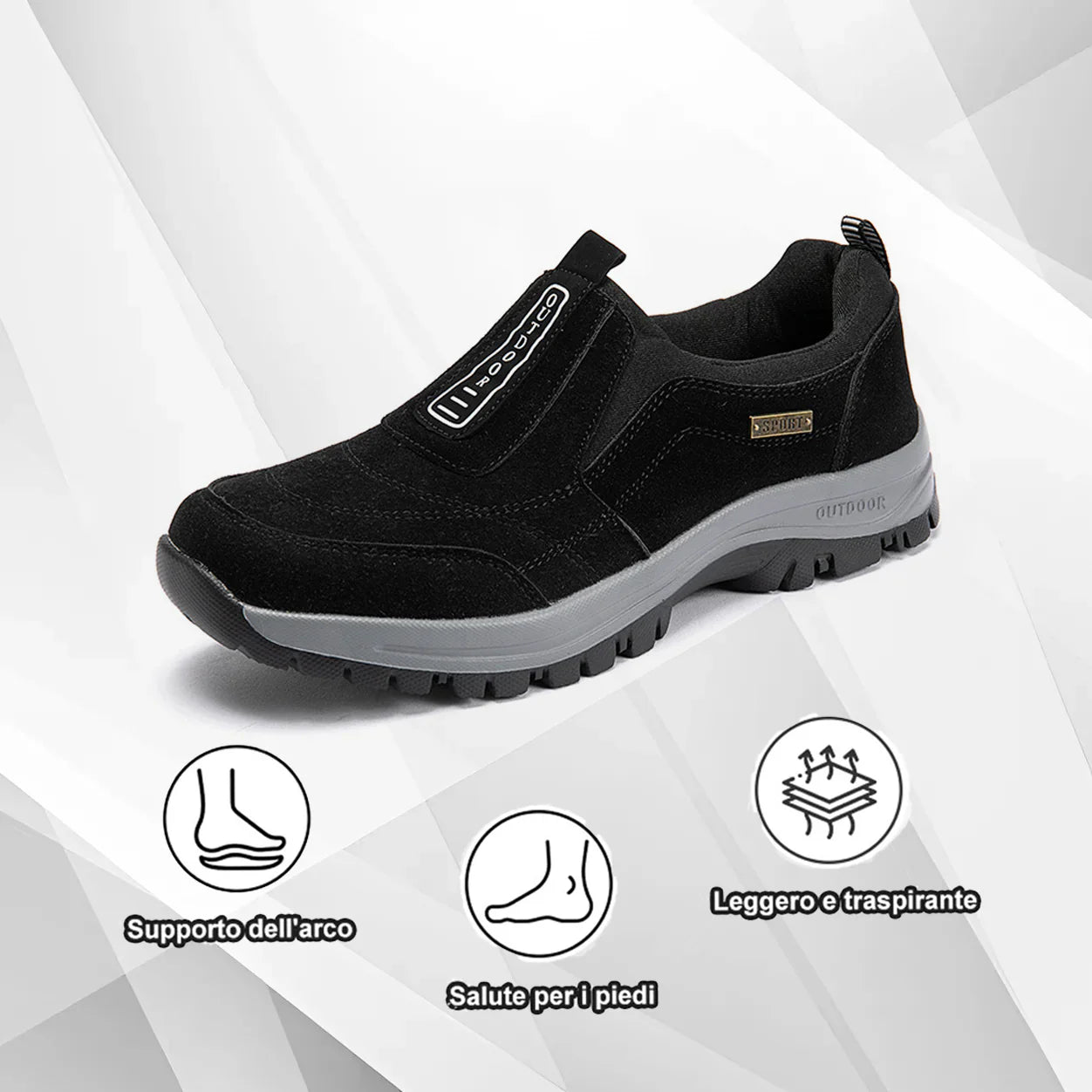 Scarpe ortopediche unisex DEVENP | Scarpe casual leggere, comode e traspiranti | Progettate ergonomicamente per alleviare il dolore alla schiena, alle articolazioni e ai piedi | Sconto del 50% per un periodo limitato, fino a esaurimento scorte