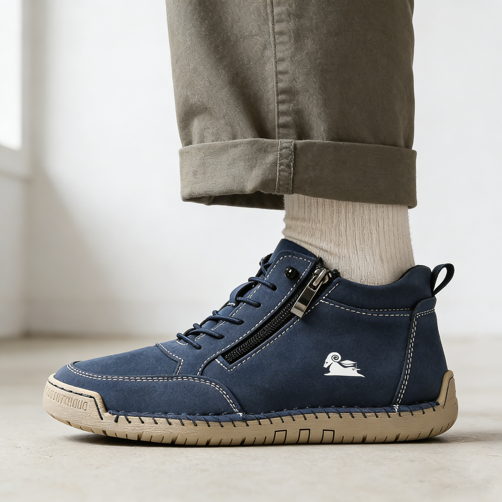 (🔥 Sconto del 50% - Non lasciartelo sfuggire!) Scarpe selezionate in pelle di vitello - scarpe ortopediche - 👞 - resistenti, antiscivolo e impermeabili (supporto dell'arco plantare, sollievo dal dolore, unisex)