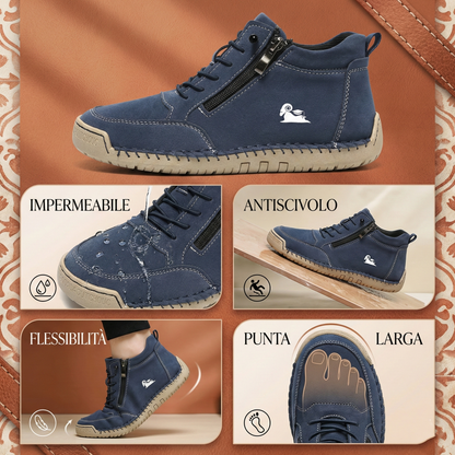 🔥Approfitta del 50% di Sconto oggi! 👞Cammina Senza Dolore: Scarpe Ortopediche in Vera Pelle di Vitello-Supporto dell'arco plantare, impermeabili e antiscivolo.