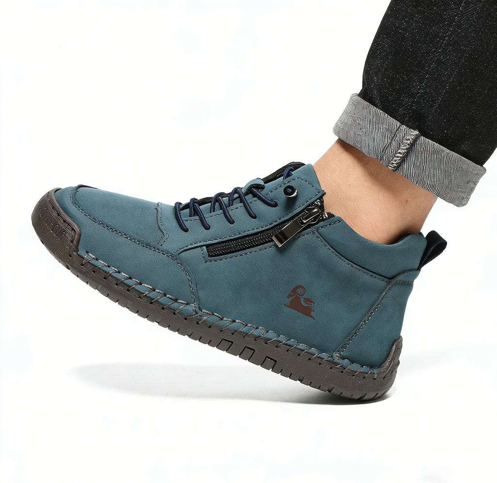 (🔥 Sconto del 50% - Non lasciartelo sfuggire!) Scarpe selezionate in pelle di vitello - scarpe ortopediche - 👞 - resistenti, antiscivolo e impermeabili (supporto dell'arco plantare, sollievo dal dolore, unisex)