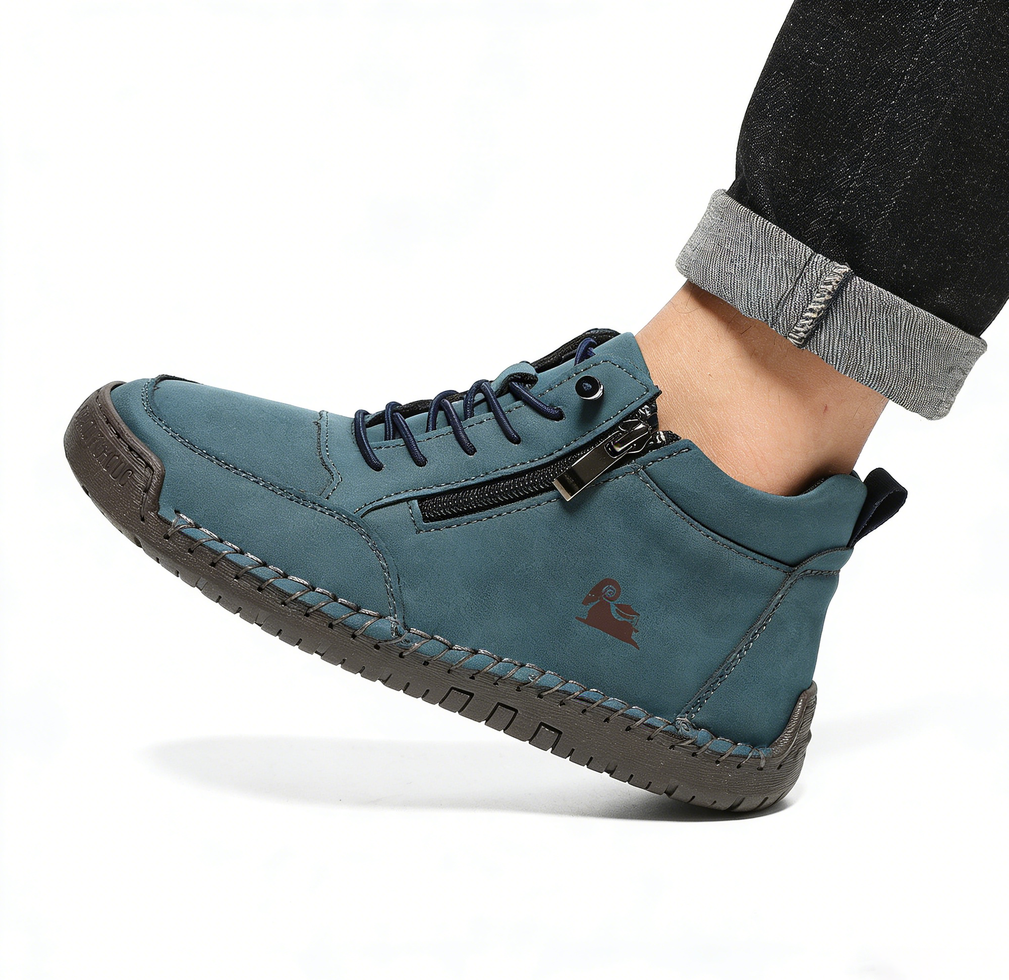 (🔥 Sconto del 50% - Non lasciartelo sfuggire!) Scarpe selezionate in pelle di vitello - scarpe ortopediche - 👞 - resistenti, antiscivolo e impermeabili (supporto dell'arco plantare, sollievo dal dolore, unisex)