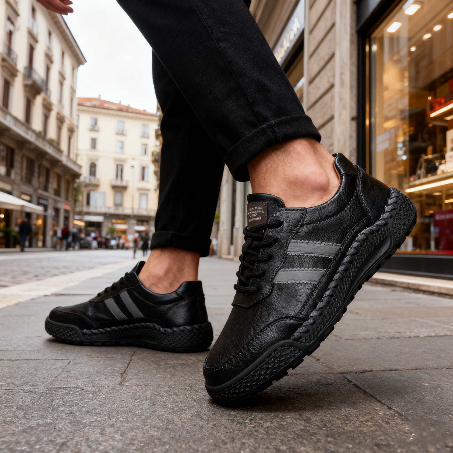 Scarpe ortopediche DEVENP | Scarpe in vera pelle di alta qualità, impermeabili e antiscivolo | Design ergonomico per alleviare il disagio alla schiena, alle articolazioni e ai piedi | Sconto del 50% a tempo limitato, fino a esaurimento scorte